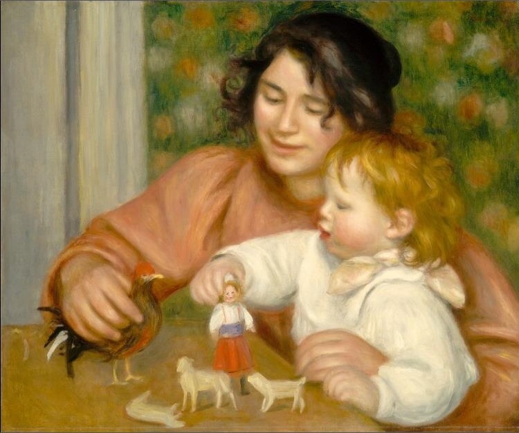 Child with Toys - Gabrielle and the Artist's Son, Jean 1895